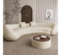KIBONCY Sofá semicircular en Forma de U, un Popular sofá Ligero for el vestíbulo de un Hotel de Lujo y un diseño de diseño de Forma Irregular for el área de recepción en la Zona de Descanso(B,4.5M)