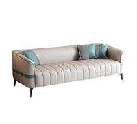 KIBONCY Sofa Small Apartment Double Couch, Modern White Couches for Living Room, Mid-Century Beige, Luxury Loveseat(C,170cm)