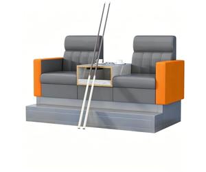KIBONCY Sofás diseñados específicamente for Salas de Billar, sillones for espectadores y sofás de muelles de Alta Gama(A4)