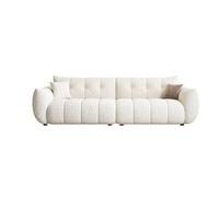 KIBONCY Sofás Nube Modernos, Cómodo Sofá Boucle con Brazos Enrollados Y Almohadas Suaves, Sofás De Dos Plazas Sherpa Tapizados For Sala De Estar, Apartamento, Oficina En Casa(3.6M)