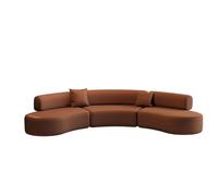 KIBONCY Sofás seccionales curvos, sofá Curvo Extragrande, Estilo Minimalista, cómodo sofá for Sala de Estar y Oficina(3m)