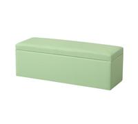 KIBONCY Soft Padded Lift Lid Storage Ottoman Bench, Sturdy Blanket Toy Chest for End of Bed, Apartment Narrow Hallway Indoor Furniture(A,150x40x40cm)