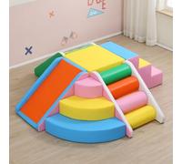 KIBONCY Soft Play Climbing Toys Indoor for Toddlers Ideal Crawling and Exploration Set Toddler with Easy Setup & Clean(D)