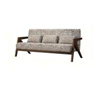 KIBONCY Solid Wood Single Person Sofa Chair Mid-Century Modern Accent Upholstered Chenille Living Room Arm Chairs for Bedroom(4)