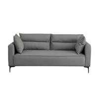 KIBONCY Space-Saving Tech Fabric Sofa, 3 Seater Modular Couch with Detachable Pillows, Pet Safe, Easy to Clean for Living Room Playroom(B,200cm)