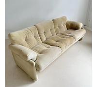 KIBONCY Super Comfort Oversized Modular Sectional Sofa Modern Camel Corduroy Boneless Set Couches for Living Room(240x85x72cm)