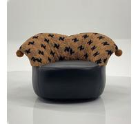 KIBONCY Swivel Accent Chair Modern Round Barrel Elegant Chari with Cozy Padded Living Room for Home Reception Office Cafe(A)