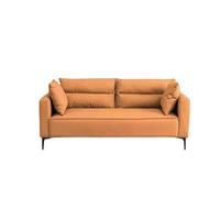 KIBONCY Tech Fabric Sofa 3 Seater, Cloud-Like Dual-Layer Cushion Couch, Low-Profile with Metal Legs, Upholstery for Modern Living Room(B,150cm)