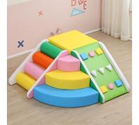 KIBONCY Toddler Climbing Blocks，Climbing Toys for Toddlers, Indoor Soft Play Set, for, Crawling Foam Playset(F)