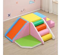 KIBONCY Toddler Climbing Blocks，Climbing Toys for Toddlers, Indoor Soft Play Set, for, Crawling Foam Playset(E)