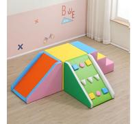 KIBONCY Toddler Climbing Blocks，Climbing Toys for Toddlers, Indoor Soft Play Set, for, Crawling Foam Playset(D)