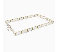 KIBONCY Toddler Soccer Field Fence, Portable Kids Football Training Barrier Net with Elastic Steel Rope, Stable Outdoor Play Enclosure(9x7.5m)