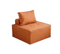 KIBONCY Tofu Block Small Apartment Bedroom Single Sofa, Comfy Cloud Couch Deep Seat Upholstered Modern,for Living Room(E,100x100cm)