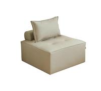 KIBONCY Tofu Block Small Apartment Bedroom Single Sofa, Comfy Cloud Couch Deep Seat Upholstered Modern,for Living Room(A,100x100cm)