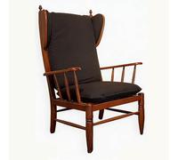 KIBONCY Traditional Country Wingback Chair, Sturdy Solid Hardwood Armchair Farmhouse Accent, for Living Room Bedroom Nook