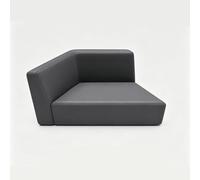 KIBONCY Triangle Modular Sofa Piece, Corner Block, Waterproof PU Leather Sectional Seat for Office Waiting Room(C)