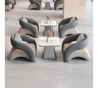 KIBONCY Upholstered Armchair, Round armchairs with Wide Upholstery, Relaxation Area, Sales Office, Clothing Store, Sofa in Beauty Salon(F)