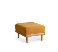 KIBONCY Upholstered Chaise Lounge Chair Indoor with Ottoman Boucle Modern and Simple Solid Wood Single Sofa,Small Couch for Bedroom(1)