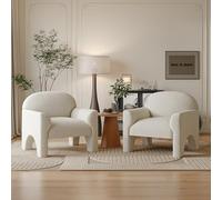 KIBONCY Velvet Accent Chair, Modern Arch-Leg, Single with Anti-Slip Foot Pads,Furniture for Small Living Room Balcony Game(K)