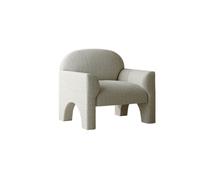 KIBONCY Velvet Accent Chair, Modern Arch-Leg, Single with Anti-Slip Foot Pads,Furniture for Small Living Room Balcony Game(C)