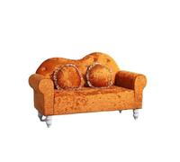 KIBONCY Velvet Loveseat Sofa 2-Seater, Modern Upholstered Couch with Soft Cushions, Sturdy Frame for Living Room Bedroom Apartment Small Spaces Home(C,140cm)