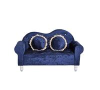KIBONCY Velvet Loveseat Sofa 2-Seater, Modern Upholstered Couch with Soft Cushions, Sturdy Frame for Living Room Bedroom Apartment Small Spaces Home(B,120cm)