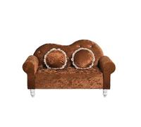 KIBONCY Velvet Loveseat Sofa 2-Seater, Modern Upholstered Couch with Soft Cushions, Sturdy Frame for Living Room Bedroom Apartment Small Spaces Home(D,120cm)