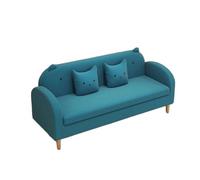 KIBONCY Velvet Sofa with Tufted Backrest,Stain-Resistant 3-Seater Upholstered Couch Shiny with Metal Legs for Luxury Living Room(A,175cm)