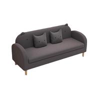 KIBONCY Velvet Sofa with Tufted Backrest,Stain-Resistant 3-Seater Upholstered Couch Shiny with Metal Legs for Luxury Living Room(C,160cm)