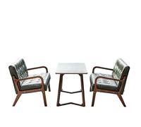 KIBONCY Vintage Faux Leather Sofa & Coffee Table Set, 2-4-Seater Seating Mid-Century Modern Solid Loveseat Upholstered Couch(4)