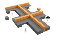 KIBONCY Waiting Area Meeting Sofas,Deck Seat Armless Seater Sofa Leather Sectional & Stool Set for Office Bussiness,Hospital,Waitting Room(3)