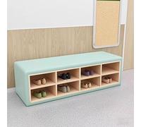 KIBONCY Zapatero for jardín de Infantes con taburetes de Madera Maciza, Bancos y sofás Largos Acolchados Suaves for escuelas de educación temprana for instituciones de formación(C,200 * 40 * 40cm)