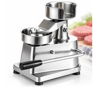 Kiboom Herramienta Comercial de Prensa Patty | Proceso formación manual sin esfuerzo que produce hamburguesas de carne redondas y limpias