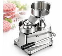 Kiboom Máquina prensadora de Hamburguesas Acero Inoxidable | Mango ergonómico antideslizante for ahorrar mano obra, for cafetería de comida rápida