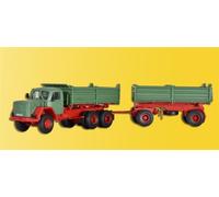 Kibri 14063 MAGIRUS DEUTZ 230 D 26 AK Con Remolque, Kit, H0