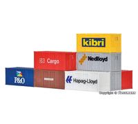 Kibri 20ft Container 8 pieces 10924 1:87 HO