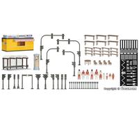 kibri 38102 H0 Deco-set Street and town 1:87