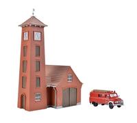 Kibri 39210 H0 Estación de Bomberos Bahlburg-Lüneburg Con Vehículo