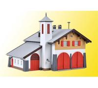 Kibri H0 39214 - Camión De Bomberos Con Casa De La Comunidad Kit Nuevo