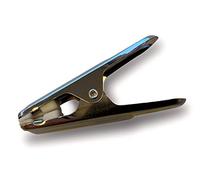 KIBROS 5LOT16c | Lote de 80 pinzas para ropa de cocina de acero inoxidable | 6,51 cm | Almohadilla de agarre para almohadilla de agarre antideslizante