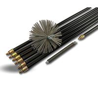 Kibros Kit deshollinador hiper pro sin entubar cepillo de acero Ø 180 mm