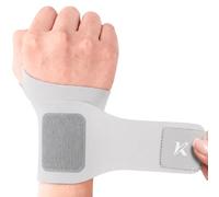 kichicho Muñequeras finas y transpirables, ligeras muñequeras para tendinitis, vendaje fresco para la muñeca derecha e izquierda para deportes, tareas domésticas y verano (gris)