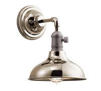 KICHLER Aplique Cobson1 níquel pulido