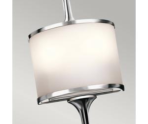 KICHLER Aplique LED Mona IP44 altura 55,9cm cromo pulido