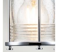 KICHLER Aplique para baño Ashland Bay, 1 luz, cromo