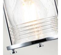 KICHLER Aplique para baño Ashland Bay, 2 luces, cromo True