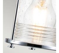 KICHLER Aplique para baño Ashland Bay, 3 luces, cromo