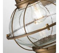 KICHLER Aplique para exterior Bridgeton latón Ø 28 cm True