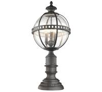 KICHLER Bolardo luminoso Halleron con acabado Londonderry