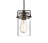 KICHLER Lámpara colgante de vidrio Brinley 1 luz